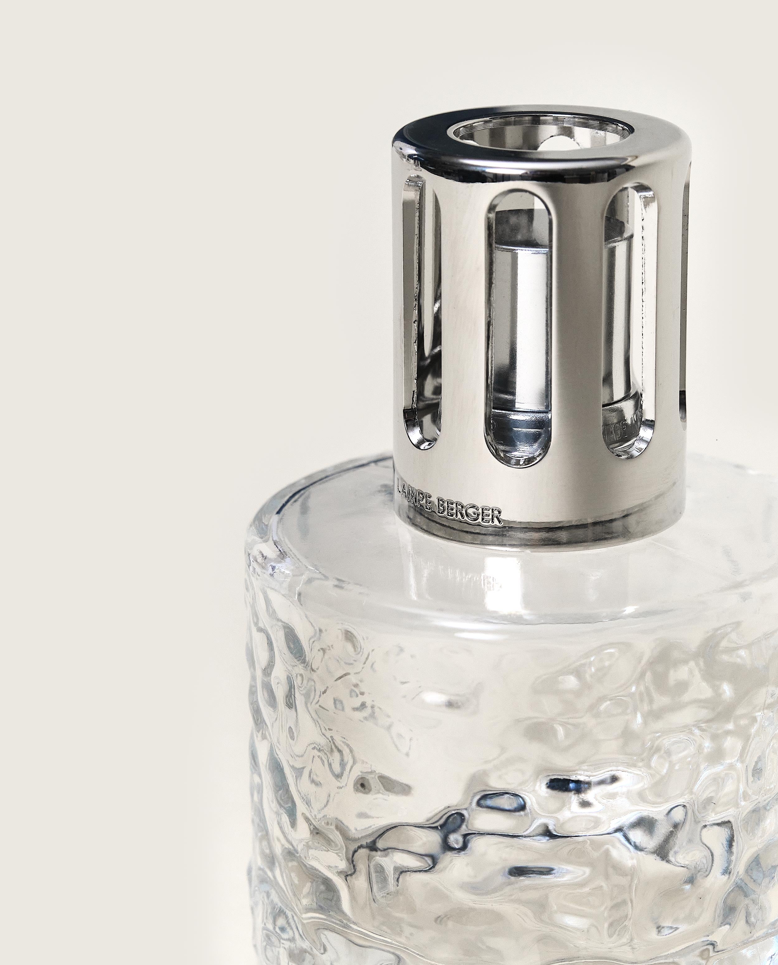 Lampe Berger Vintage – Verre Transparent Vert – Fonctionnelle – Déco Rétro