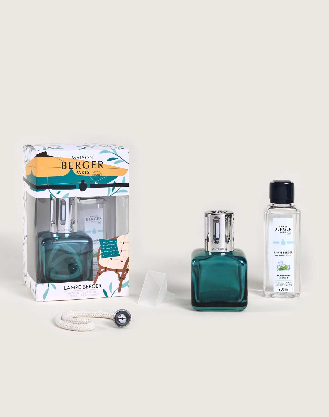 Lampe Berger Giftset Glaçon Summer Verte