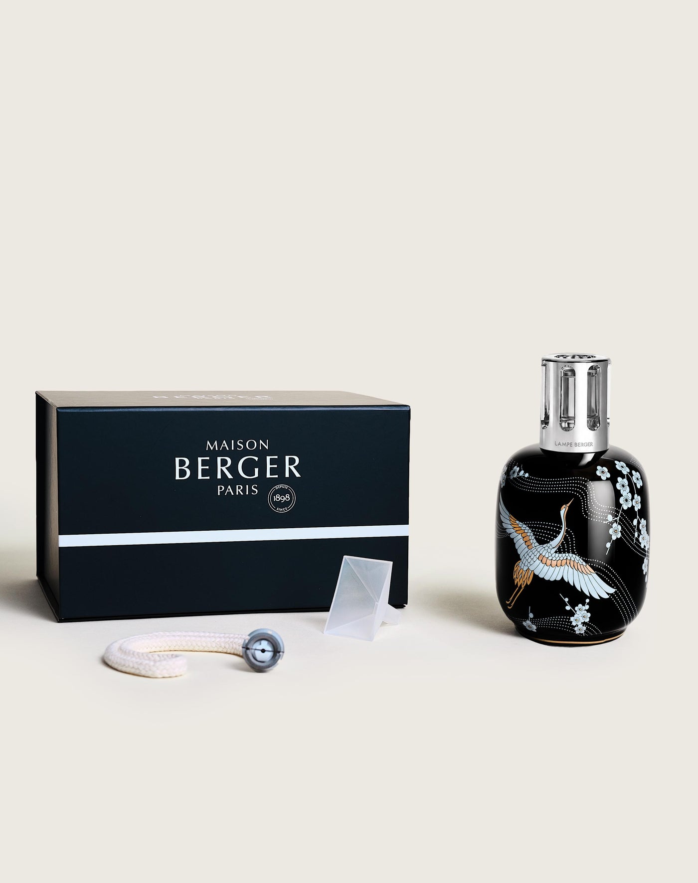 Lampe Berger Sakura Noire Porcelaine