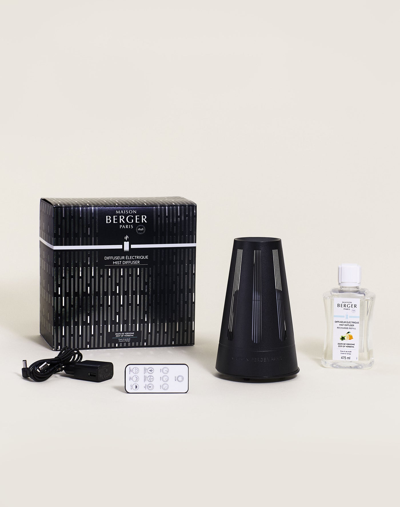 Mist diffuser Amphora Noir Satiné