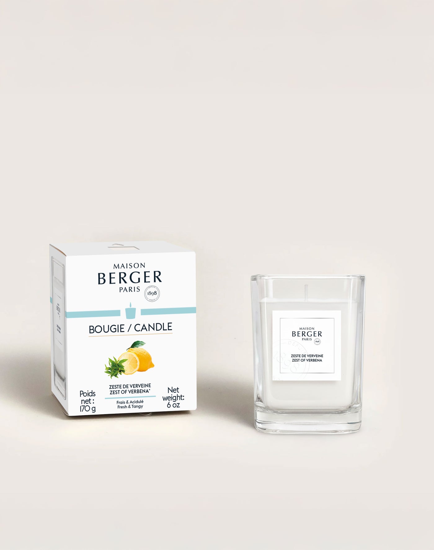 Geurkaars Zeste de Verveine 170g