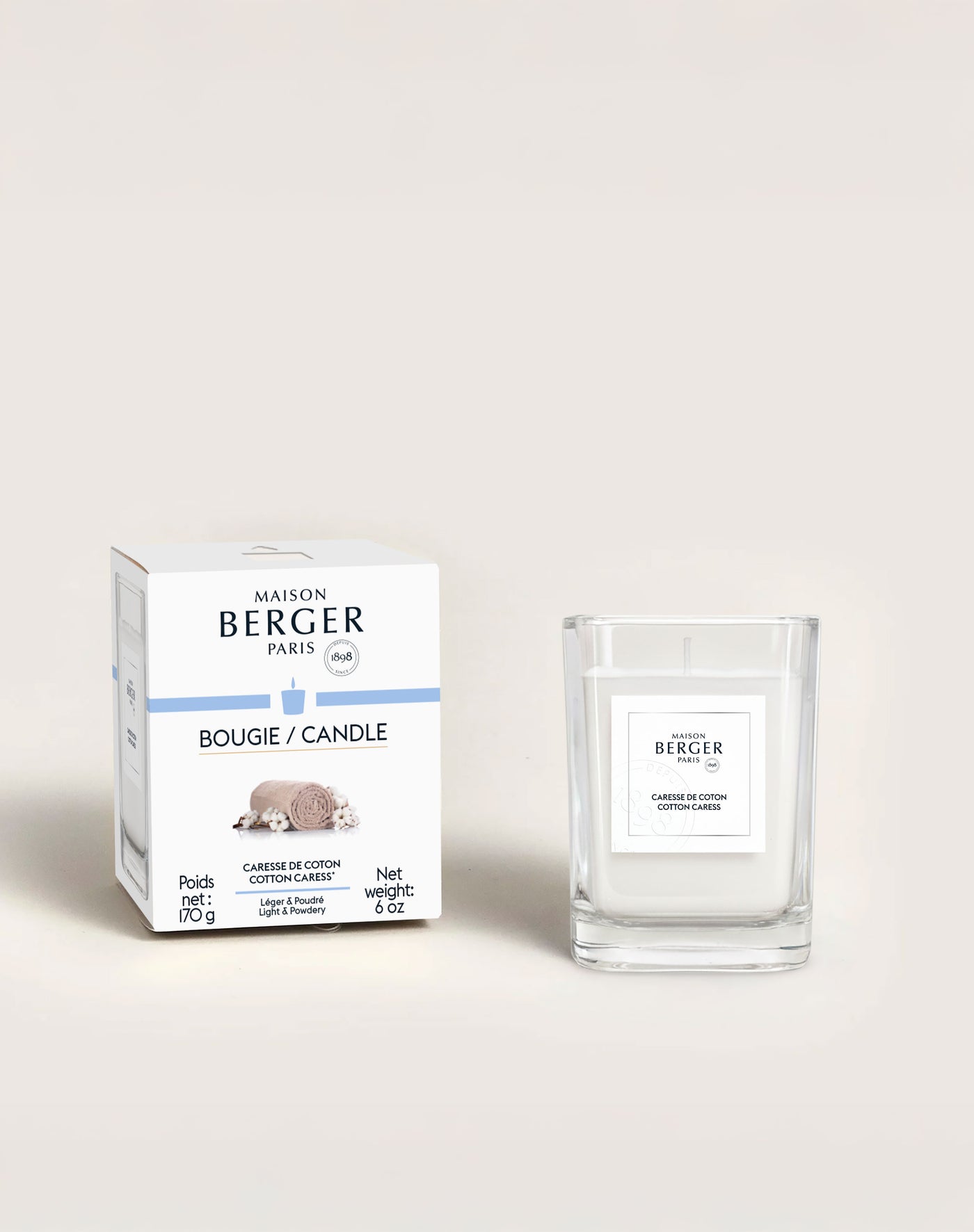 Geurkaars Caresse de Coton 170g