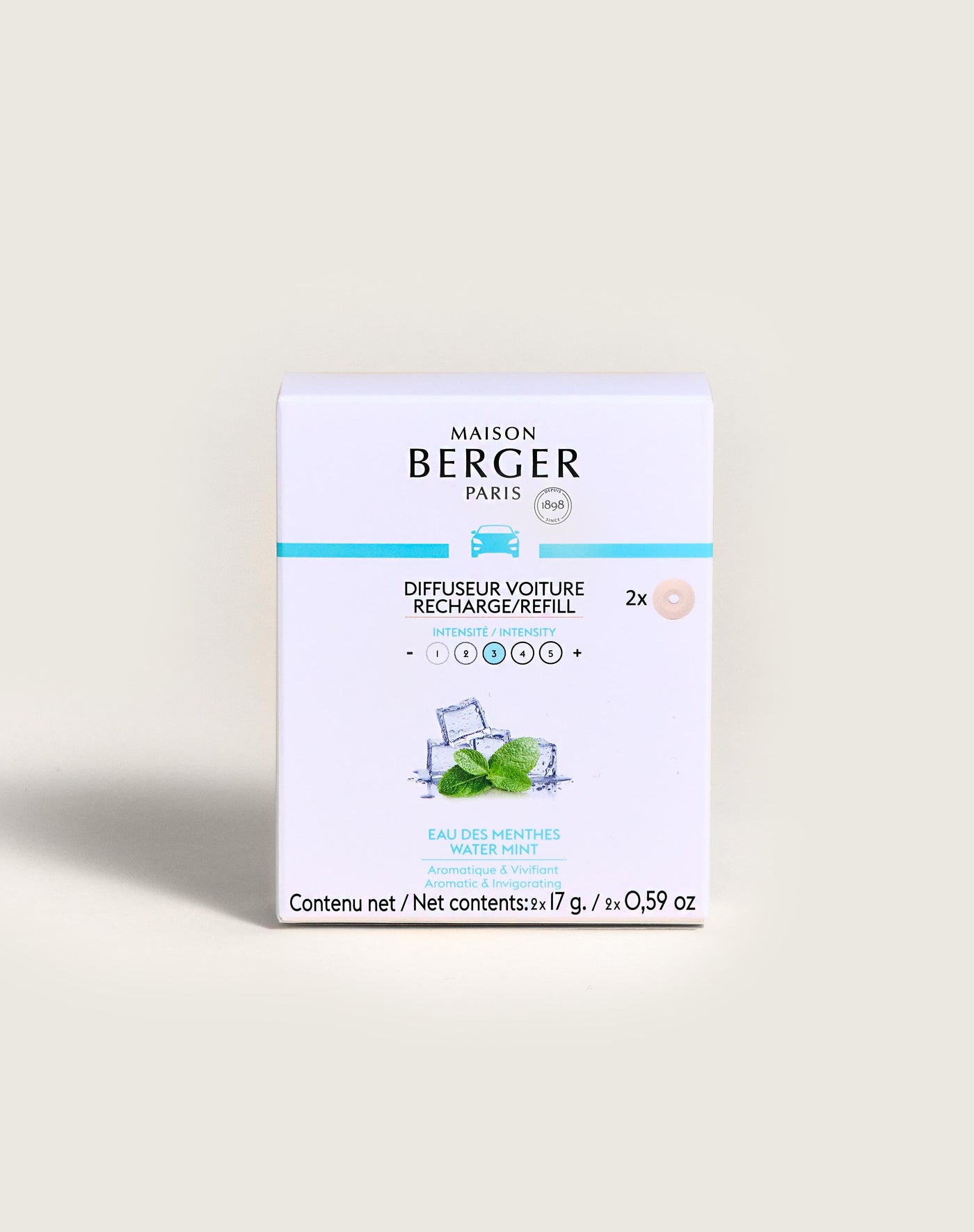 Navullingen auto diffuser Eau des Menthes