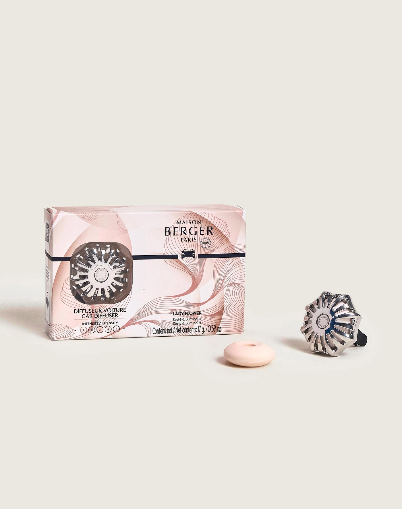 Autodiffuser Corali Silver met Lady Flower