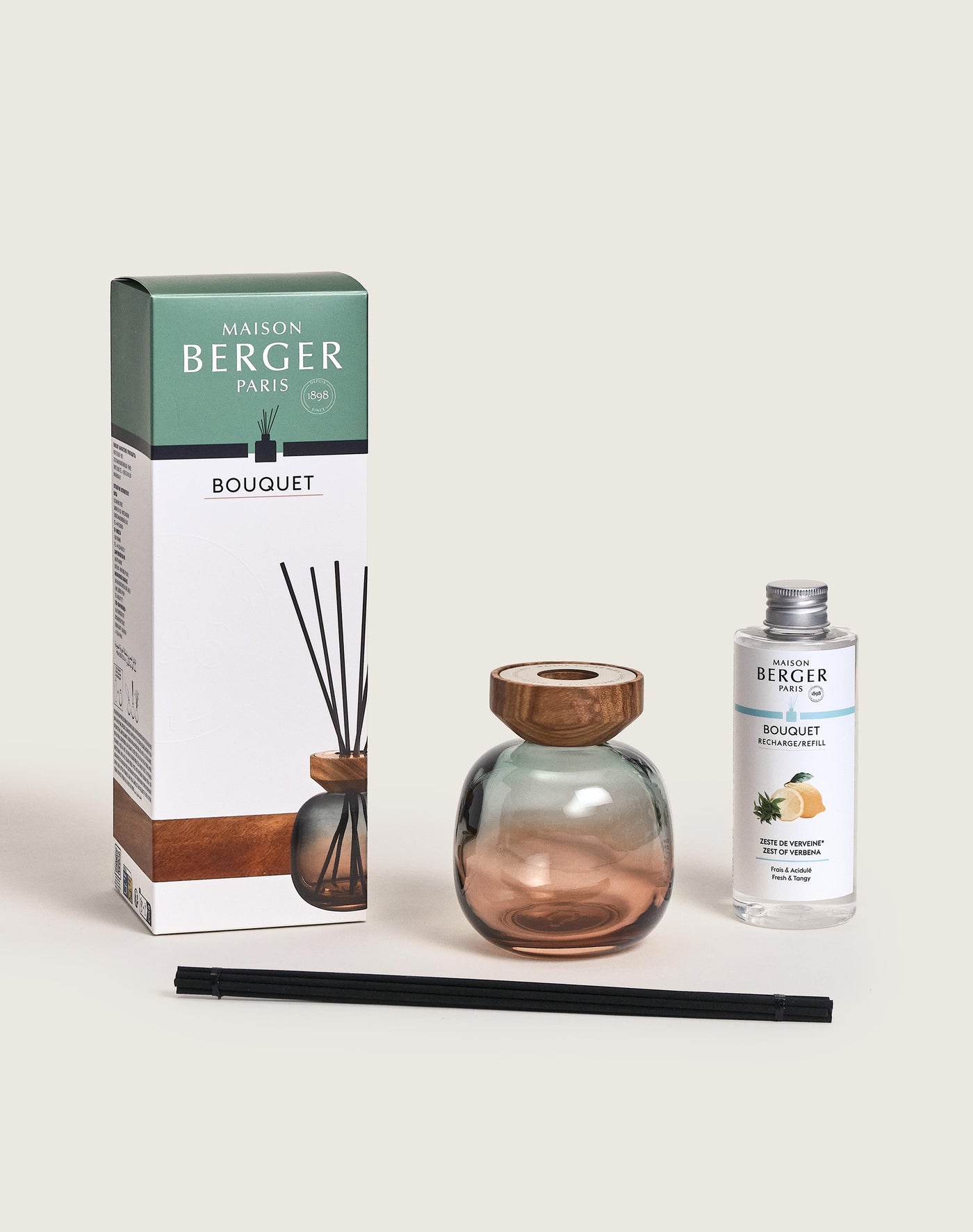 Parfumsticks Wood 180ml Vert - prune / Bois - Zeste de Verveine