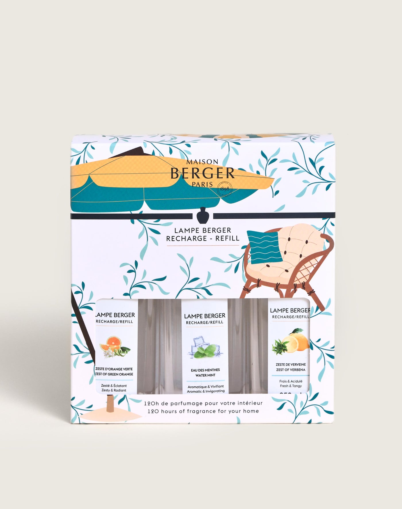 Triopack Lampe Berger huisparfum Summer 3x250ml