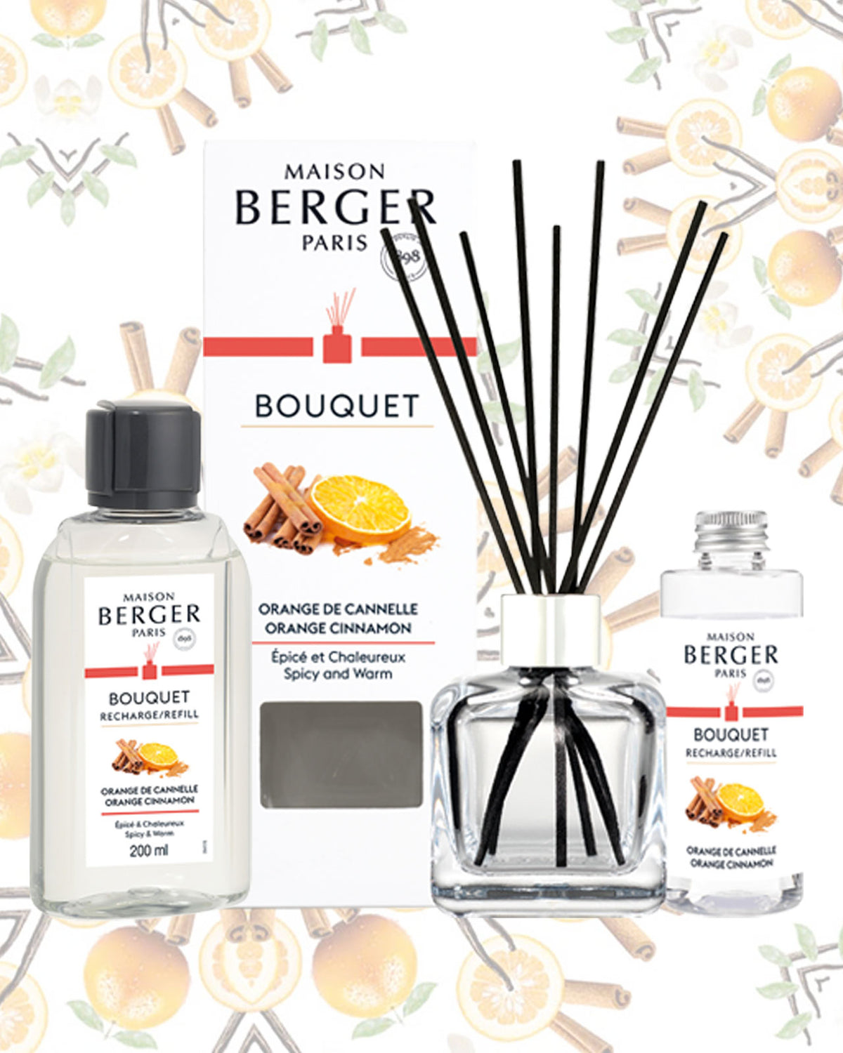 Combi aanbieding Parfumsticks Orange de Cannelle 100ml plus 200ml