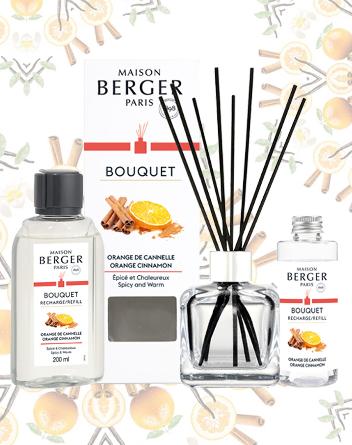 Combi aanbieding Parfumsticks Orange de Cannelle 100ml plus 200ml